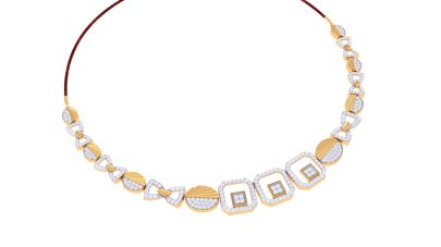 Aabha Diamond Necklace With Earrings 1