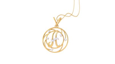 Adorable A Alphabetic Pendant