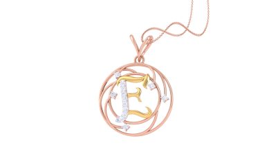 Elegant E Alphabet Pendant 0