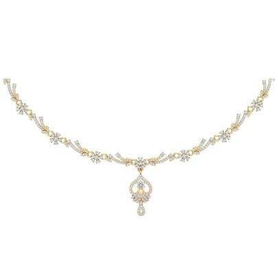 Ethereal Cascade Diamond Necklace 0