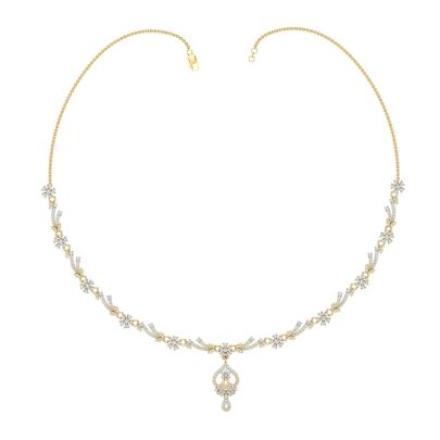 Ethereal Cascade Diamond Necklace 1