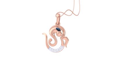 Ganesha And Om Pendant 