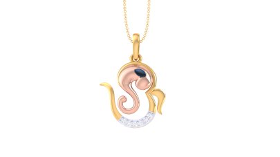 Ganesha And Om Pendant 1