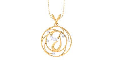 Glamorous G Alphabet Pendant 1