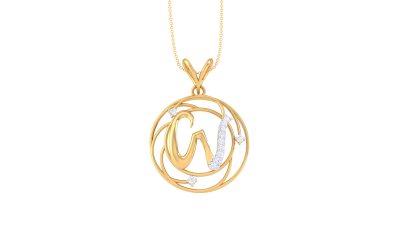 Wear-Anywhere W Letter Pendant 1